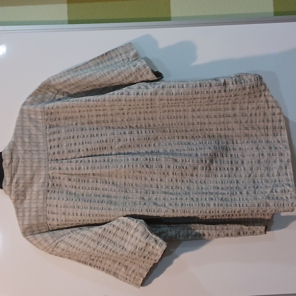 Cambridge Classics (New Deadstock) Lg Lt Olive Grn/blu Checked Band Clr SS Shrt - Picture 6 of 8